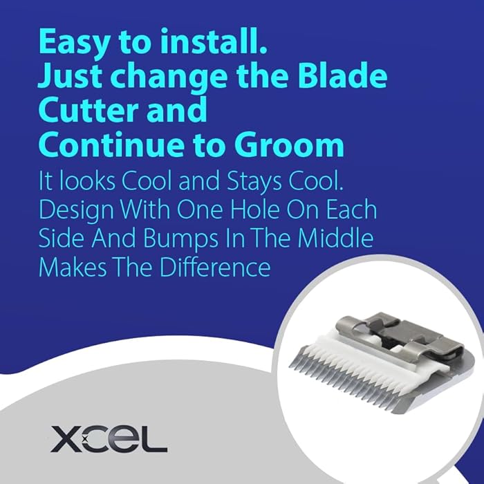 XCEL Ceramic Medium Cutter Blade Compatible with Andis, Oster A5 and Walh KM Series (1) - Image 3